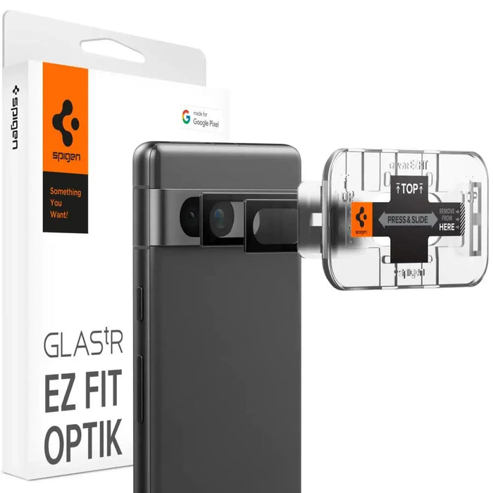 Spigen Glas.tR EZ Fit Optik Camera Protector for Google Pixel 7A - Black 2 pcs. - Cell phone tempered glass<<<HurtelXML