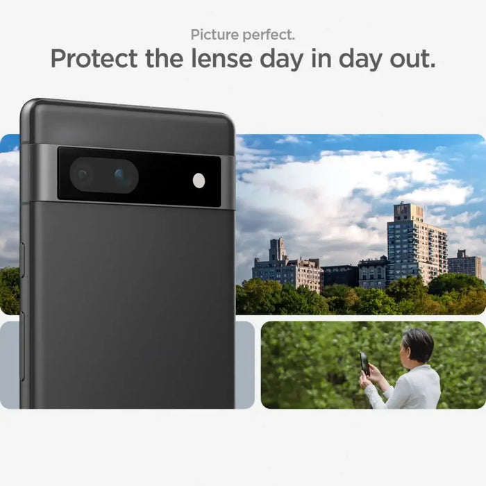 Spigen Glas.tR EZ Fit Optik Camera Protector for Google Pixel 7A - Black 2 pcs. - Cell phone tempered glass<<<HurtelXML