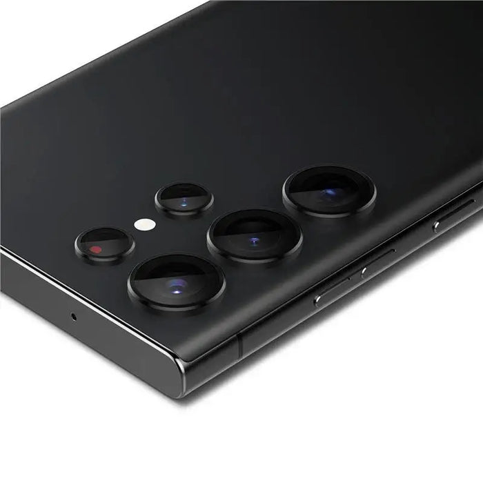Spigen Glas.tR EZ Fit Optik Camera Protector for Samsung Galaxy S23 Ultra - Black 2 pcs. - Cell phone tempered