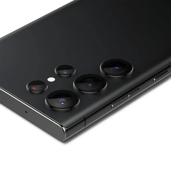 Spigen Glas.tR EZ Fit Optik Camera Protector for Samsung Galaxy S23 Ultra - Black 2 pcs. - Cell phone tempered