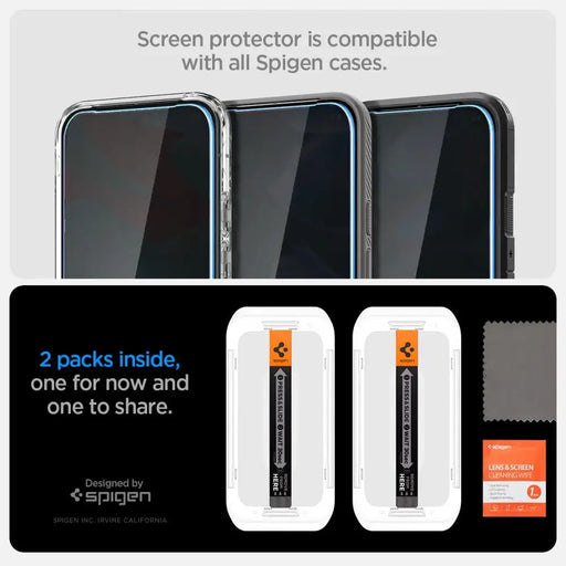 Spigen Glas.TR ’Ez Fit’ Privacy 2-pack Privacy Glass for Google Pixel 9 Pro XL - Cell phone tempered glass<<<HurtelXML