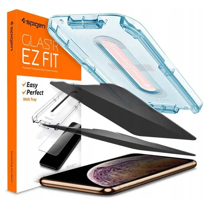 Spigen Glas.tR EZ Fit Privacy Tempered Glass for iPhone 11 / XR - Cell phone tempered glass<<<HurtelXML