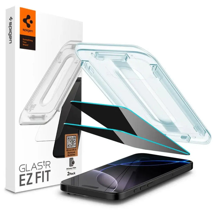 Spigen Glas.tR EZ Fit Privacy Tempered Glass for iPhone 16 Pro Max - 2 pcs. - Cell phone tempered glass<<<HurtelXML
