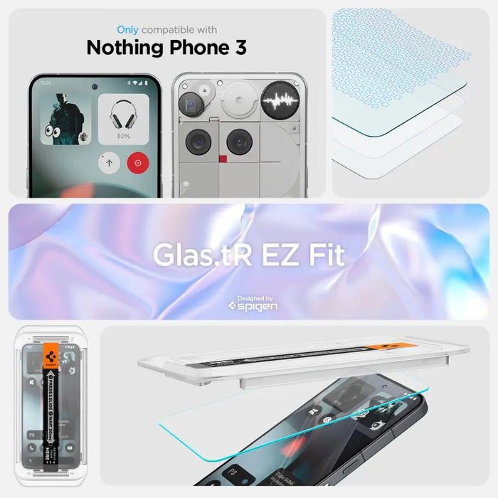 Spigen Glas.TR EZ Fit Tempered Glass 2-pack for Nothing Phone 3 - Transparent - Cell phone tempered glass<<<HurtelXML