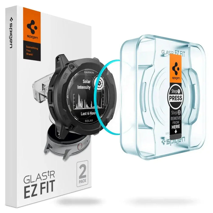 Spigen Glas.tR EZ Fit tempered glass for Garmin Instinct 2X Solar - 2 pcs. - Cell phone tempered glass<<<HurtelXML