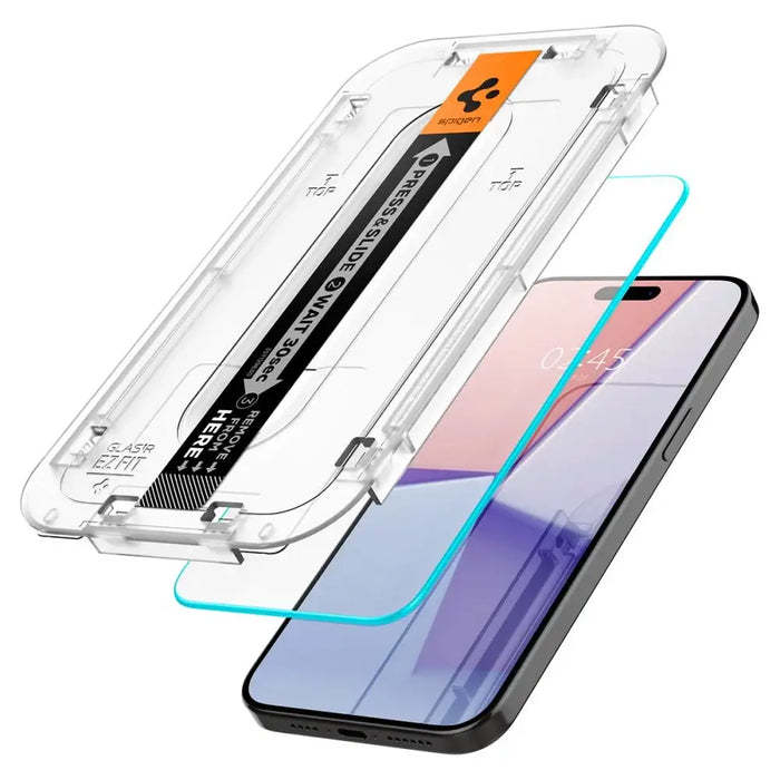 Spigen Glas.tR EZ Fit Tempered Glass for iPhone 15 Pro - Cell phone tempered glass<<<HurtelXML