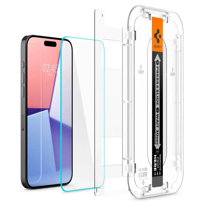 Spigen Glas.tR EZ Fit Tempered Glass for iPhone 15 Pro - Cell phone tempered glass<<<HurtelXML