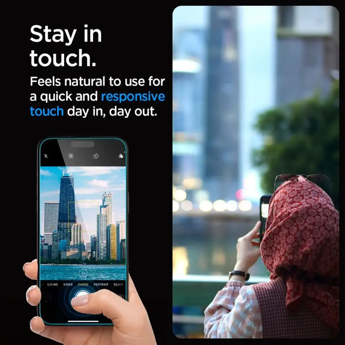 Spigen Glas.tR EZ Fit Tempered Glass for iPhone 15 Pro Max - Cell phone tempered glass<<<HurtelXML