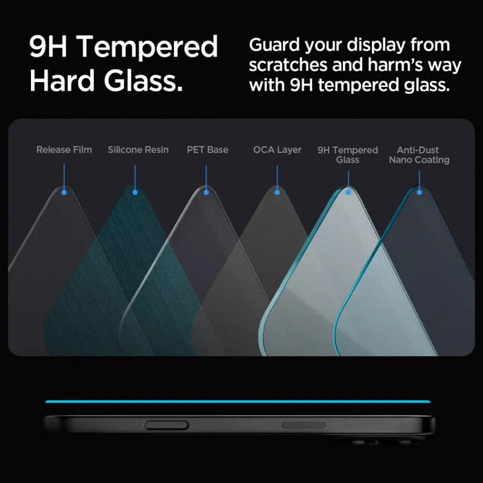 Spigen Glas.tR EZ Fit Tempered Glass for iPhone 16 Pro - Cell phone tempered glass<<<HurtelXML