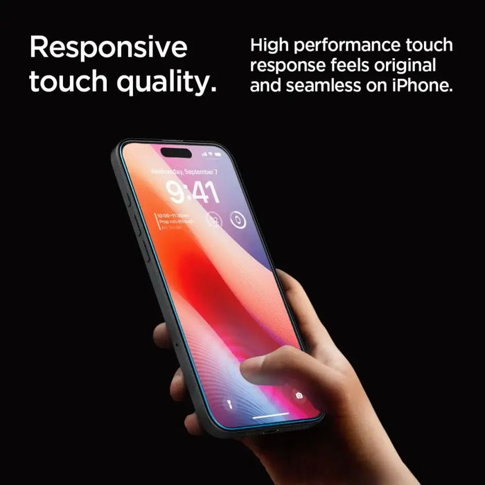 Spigen Glas.tR EZ Fit Tempered Glass for iPhone 16 Pro - Cell phone tempered glass<<<HurtelXML