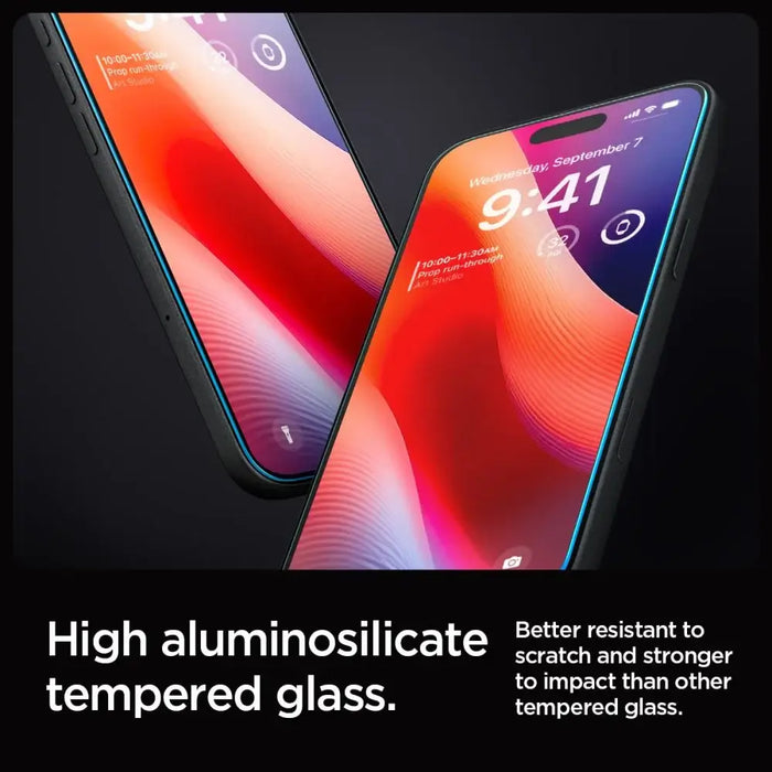 Spigen Glas.tR EZ Fit Tempered Glass for iPhone 16 Pro - Cell phone tempered glass<<<HurtelXML