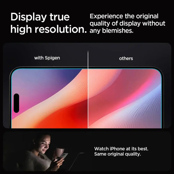 Spigen Glas.tR EZ Fit Tempered Glass for iPhone 16 Pro - Cell phone tempered glass<<<HurtelXML