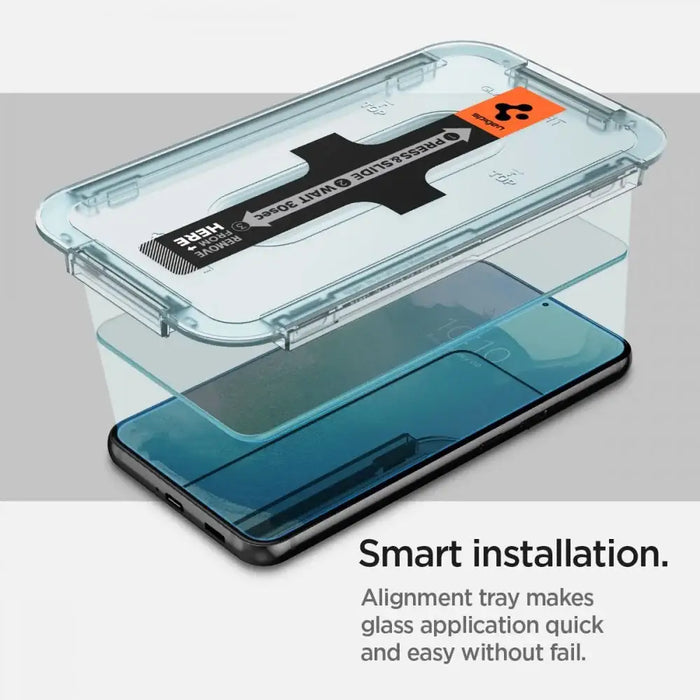 Spigen Glas.tR EZ Fit Tempered Glass for Samsung Galaxy S22+ - 2 pcs. - Cell phone tempered glass<<<HurtelXML