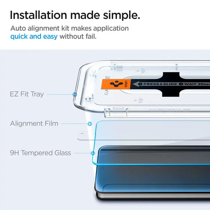 Spigen Glas.tR EZ Fit tempered glass for Samsung Galaxy S24 - 2 pcs. - Cell phone tempered glass<<<HurtelXML
