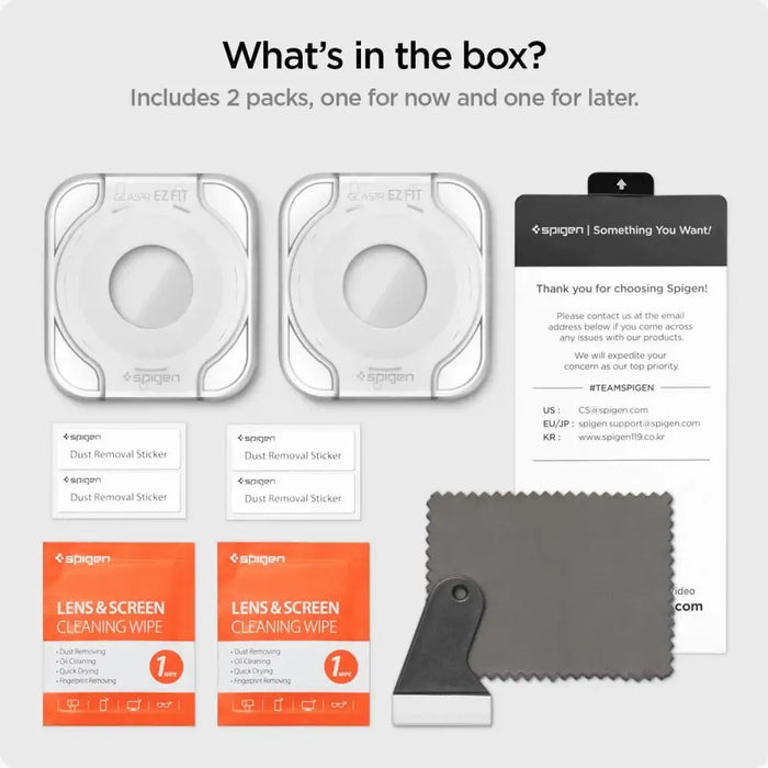 Spigen Glas.tR EZ Fit tempered glass for Samsung Galaxy Watch 6 Classic (47 mm) - 2 pcs. - Cell phone cases