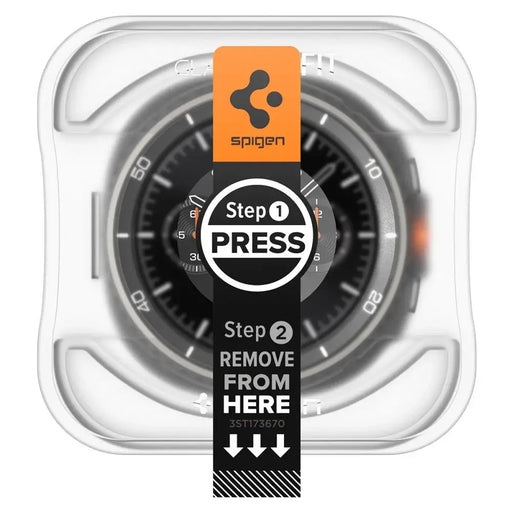 Spigen Glas.TR ”Ez-Fit” Tempered Glass for Samsung Galaxy Watch 8 46mm - Transparent - Cell phone tempered
