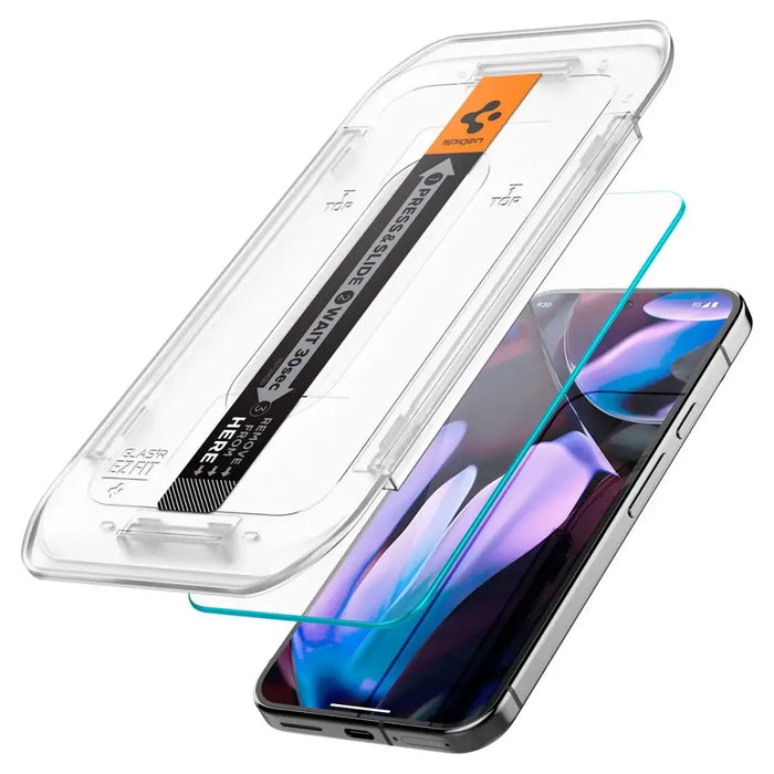 Spigen Glas.tR EZ Fit Tempered Glass with Applicator for Google Pixel 9 Pro XL (2 pcs.) - Cell phone tempered