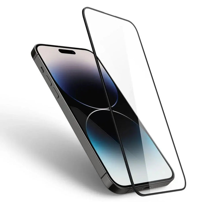 Spigen Glass FC Tempered Glass for iPhone 14 Pro Max - Black - Cell phone tempered glass<<<HurtelXML