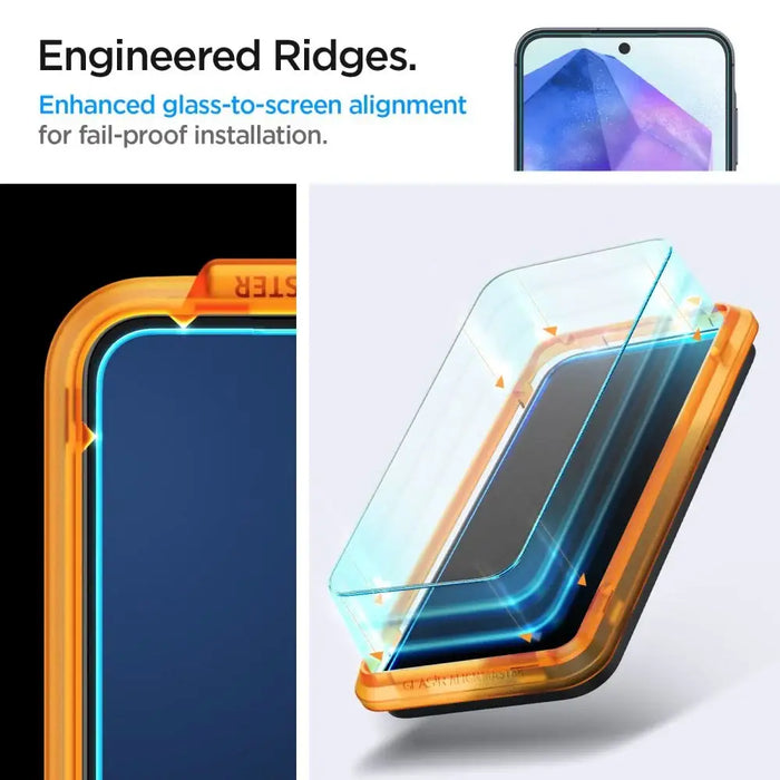 Spigen Glass tR AlignMaster 2 Pack - Samsung Galaxy A55 - Cell phone tempered glass<<<HurtelXML