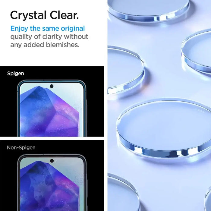 Spigen Glass tR AlignMaster 2 Pack - Samsung Galaxy A55 - Cell phone tempered glass<<<HurtelXML