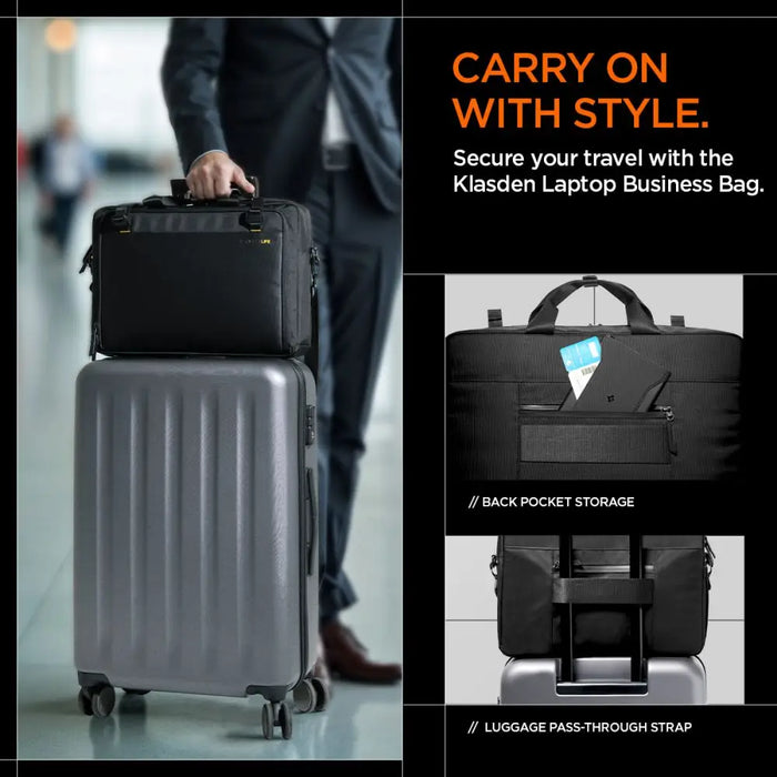 Spigen KD300 Laptop Bag - Black - Laptop bags<<<HurtelXML