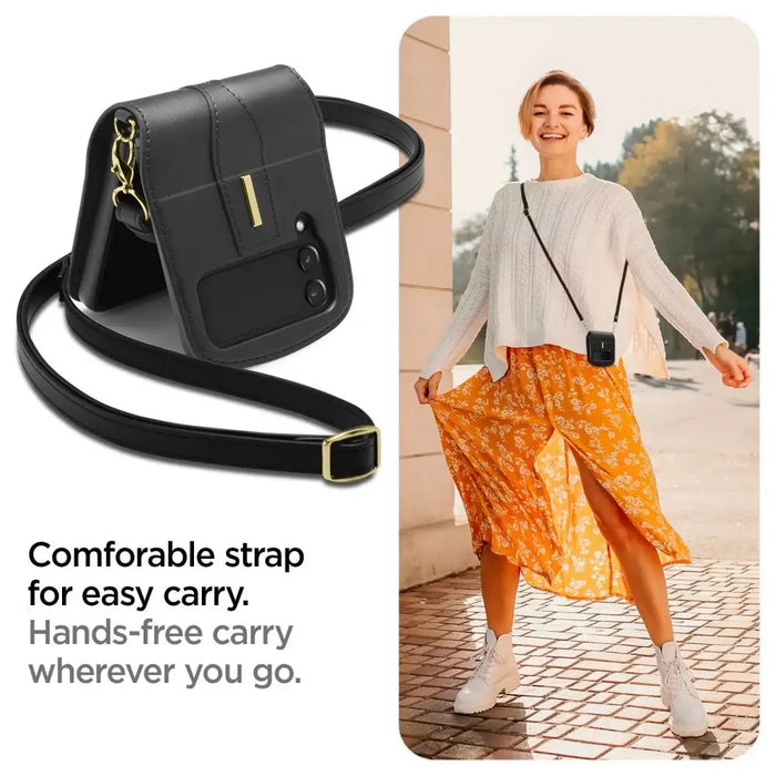 Spigen Linear Calin Case for Samsung Galaxy Z Flip 4 - Black - Cell phone cases and covers<<<HurtelXML