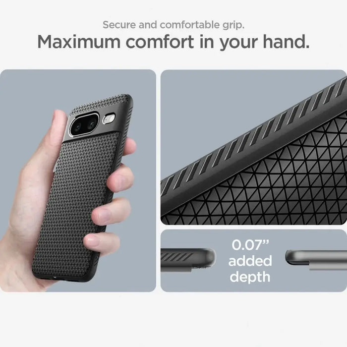 Spigen Liquid Air Case for Google Pixel 8 - Matte Black - Cell phone cases and covers<<<HurtelXML