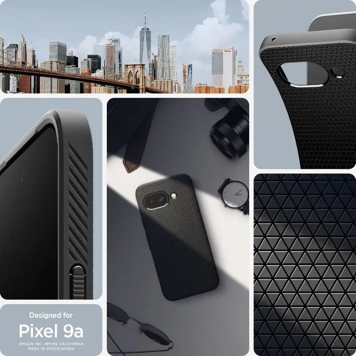 Spigen Liquid Air Case for Google Pixel 9A - Matte Black - Cell phone cases and covers<<<HurtelXML