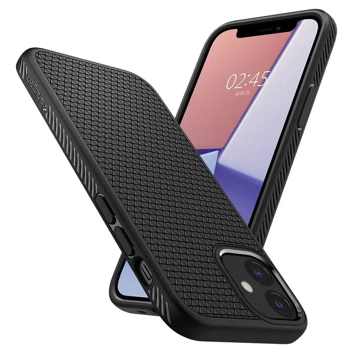 Spigen Liquid Air Case for iPhone 12 mini - Matte Black - Cell phone cases and covers<<<HurtelXML