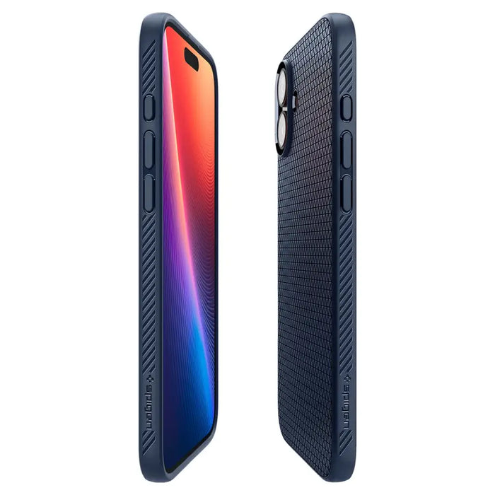 Spigen Liquid Air Case for iPhone 16 Plus - Blue - Cell phone cases and covers<<<HurtelXML