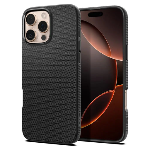 Spigen Liquid Air Case for iPhone 16 Pro Max - Black - Cell phone cases and covers<<<HurtelXML