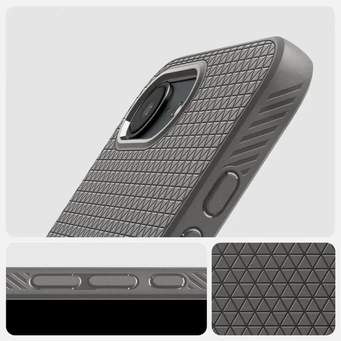 Spigen Liquid Air Case for iPhone 16e - Gray - Cell phone cases and covers<<<HurtelXML