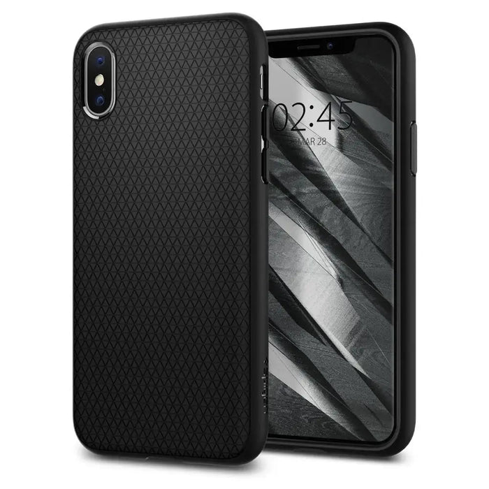 Spigen Liquid Air Case for iPhone X / XS - Matte Black - Cell phone cases and covers<<<HurtelXML
