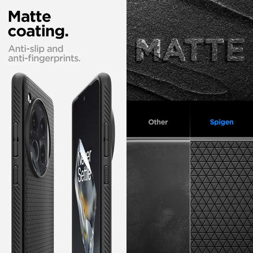 Spigen Liquid Air case for OnePlus 12 - black - Cell phone cases and covers<<<HurtelXML