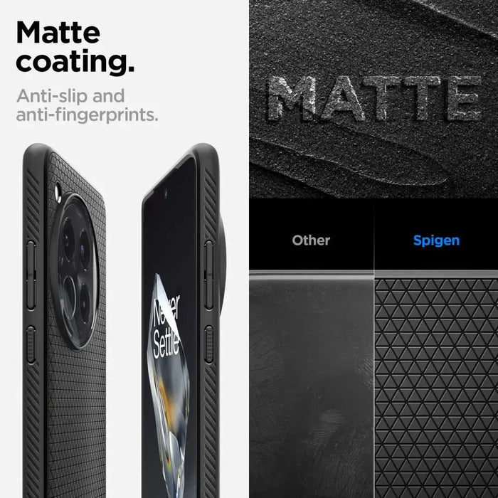 Spigen Liquid Air case for OnePlus 12 - black - Cell phone cases and covers<<<HurtelXML