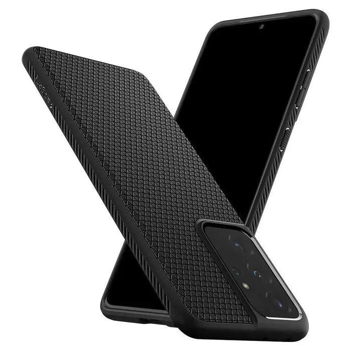 Spigen Liquid Air Case for Samsung Galaxy S21 Ultra - Matte Black - Cell phone cases and covers<<<HurtelXML