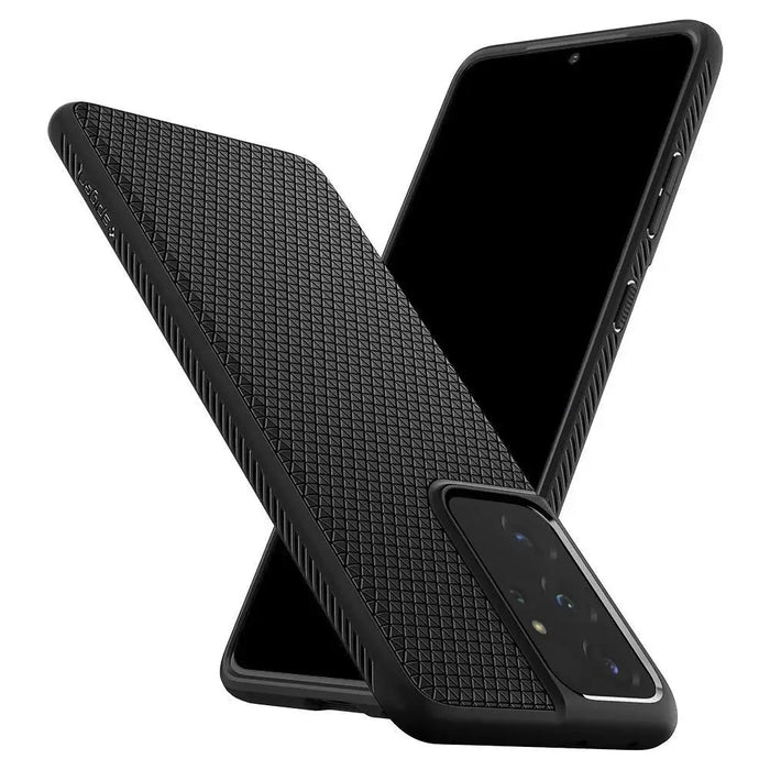 Spigen Liquid Air Case for Samsung Galaxy S21 Ultra - Matte Black - Cell phone cases and covers<<<HurtelXML