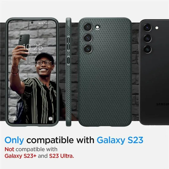 Spigen Liquid Air Case for Samsung Galaxy S23 - Dark Green - Cell phone cases and covers<<<HurtelXML