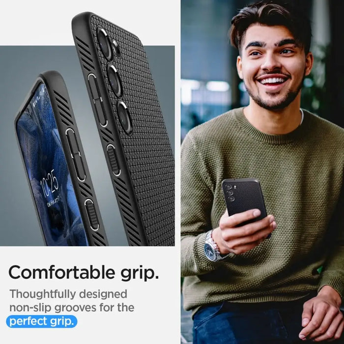 Spigen Liquid Air Case for Samsung Galaxy S23+ - Matte Black - Cell phone cases and covers<<<HurtelXML