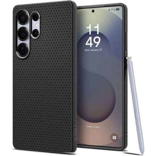 Spigen Liquid Air Case for Samsung Galaxy S25 Ultra - Black - Cell phone cases and covers<<<HurtelXML