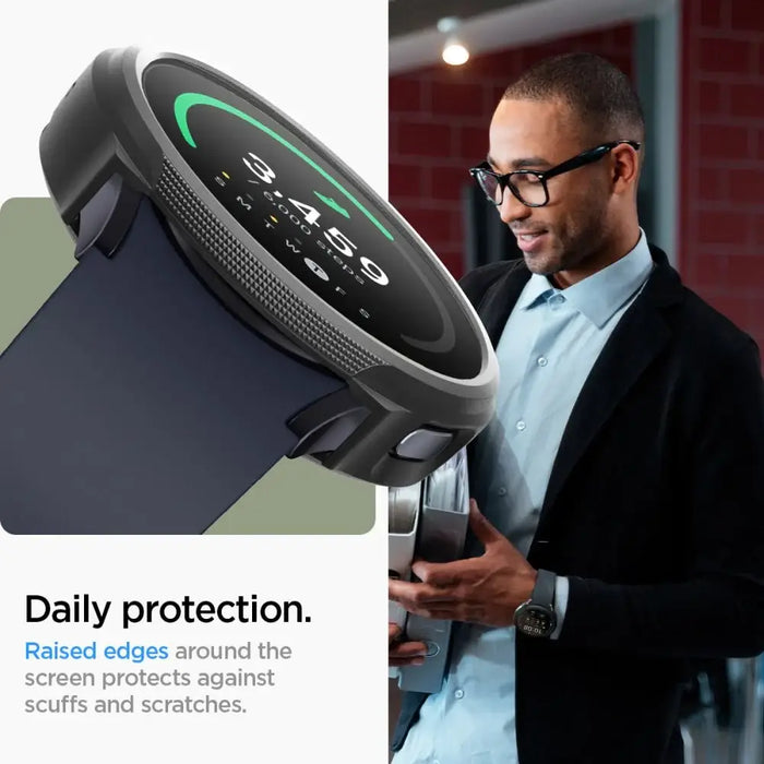 Spigen Liquid Air Case for Samsung Galaxy Watch 7 (40mm) - Matte Black - Cell phone cases and covers<<<HurtelXML