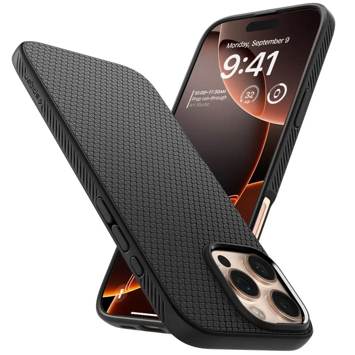 Spigen Liquid Air iPhone 16 Pro Case - Black - Cell phone cases and covers<<<HurtelXML
