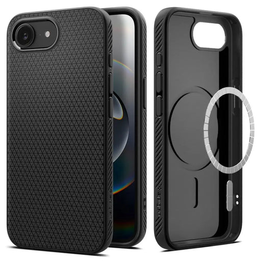 Spigen Liquid Air Mag MagSafe iPhone 16e Case - Matte Black - Cell phone cases and covers<<<HurtelXML