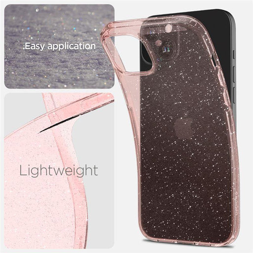 Spigen Liquid Crystal Glitter iPhone 15 Plus Case - Pink/Clear - Cell phone cases and covers<<<HurtelXML