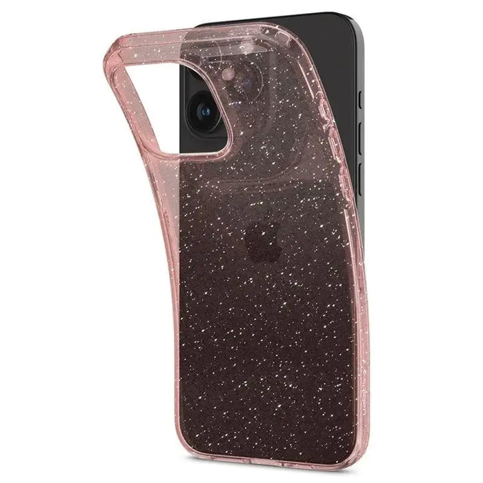 Spigen Liquid Crystal Glitter iPhone 15 Pro Case - Pink/Clear - Cell phone cases and covers<<<HurtelXML