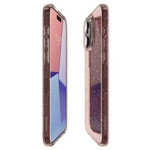 Spigen Liquid Crystal Glitter iPhone 15 Pro Case - Pink/Clear - Cell phone cases and covers<<<HurtelXML