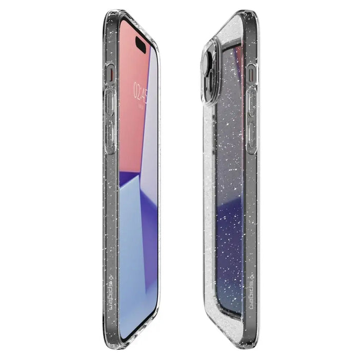 Spigen Liquid Crystal iPhone 15 Case - Clear Glitter - Cell phone cases and covers<<<HurtelXML