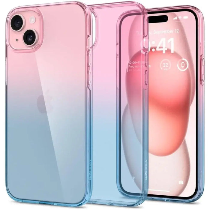 Spigen Liquid Crystal iPhone 15 Case - Pink/Blue - Cell phone cases and covers<<<HurtelXML