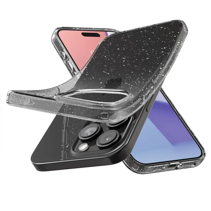 Spigen Liquid Crystal iPhone 15 Pro Case - Clear Glitter - Cell phone cases and covers<<<HurtelXML