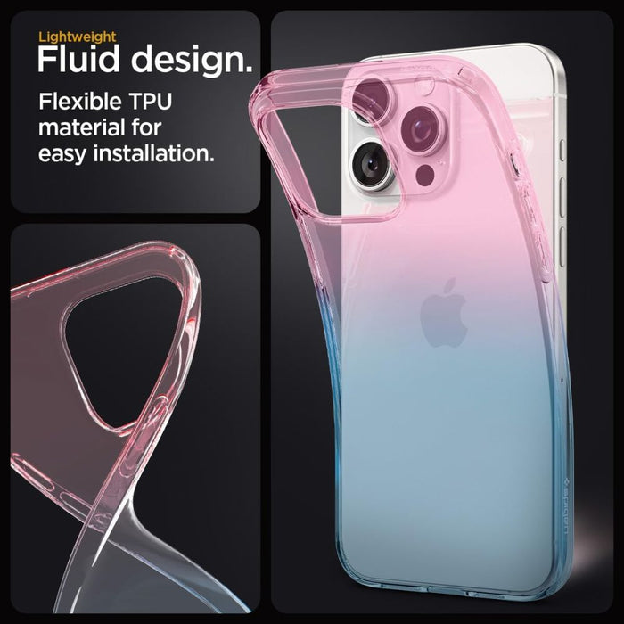 Spigen Liquid Crystal iPhone 15 Pro Case - Pink/Blue - Cell phone cases and covers<<<HurtelXML